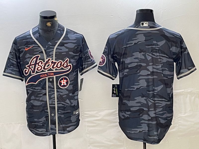 Men Houston Astros Blank Camo Jointly 2024 Nike MLB Jersey style 2